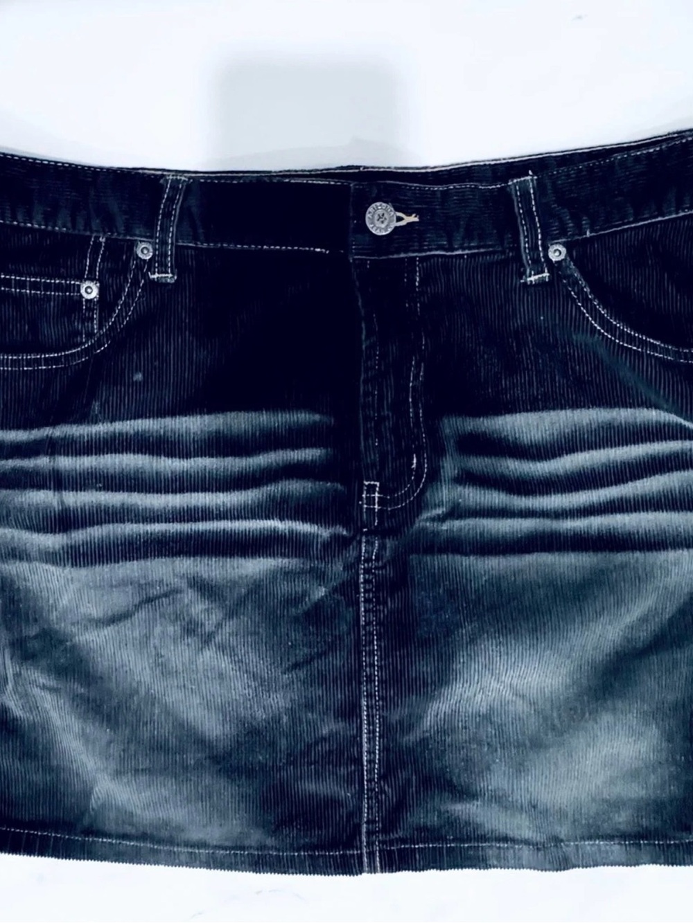 Black /whitewash fade Corduroy Jean
Skirt